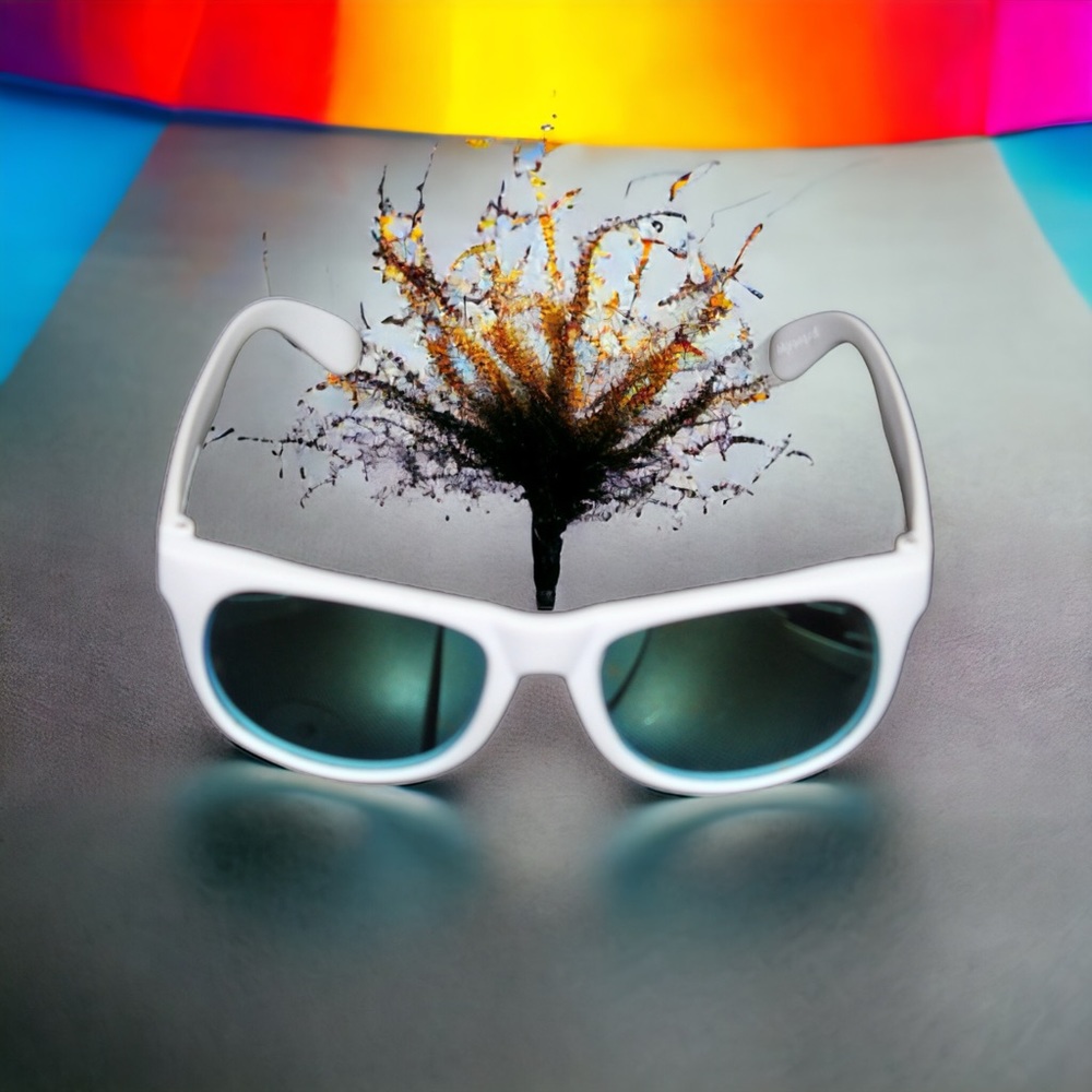 FREED White Frame Sunglasses